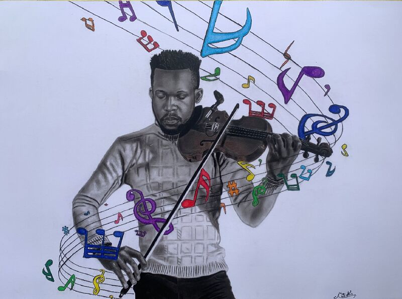 Music therapy - a Paint by Chi's Art