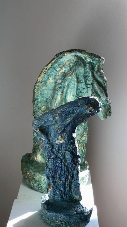 MOTHER & SON, the HORSES TOTEMS Collection - a Sculpture & Installation Artowrk by DuminDa