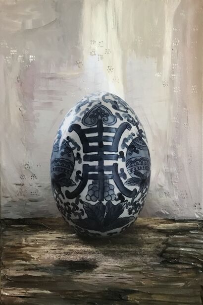 The egg - A Paint Artwork by Vendela Wikberg