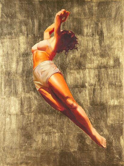 Fly in gold - A Paint Artwork by Anastasia Markovskaya
