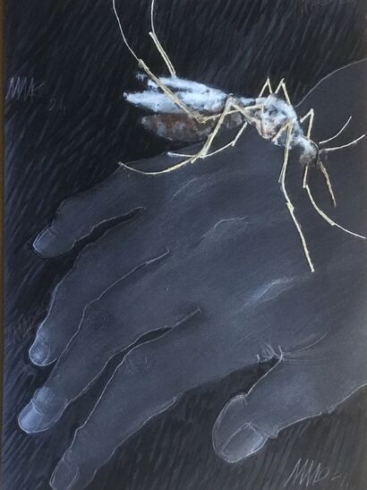 Big mosquito in the Summer - a Paint Artowrk by MAR