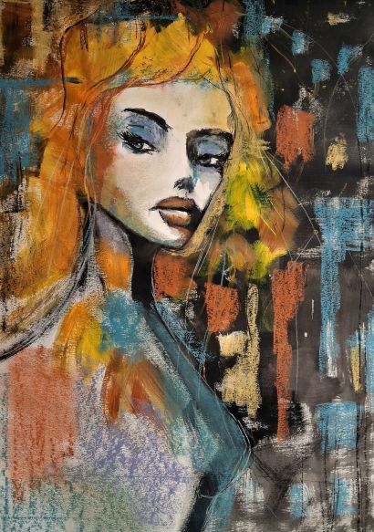 Femme Fatale - a Paintings Artwork by Angelo Calcagno
