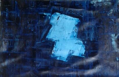 Sensazioni in blu - A Paint Artwork by Marcello  Bizzoni 