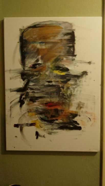 Davanti Allo specchio  - a Paint Artwork by Antonio  Miduri 