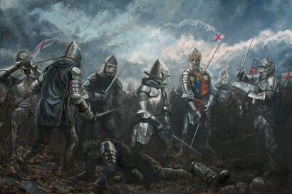 Battle of Agincourt - A Paint Artwork by Dmitry Yakhovsky