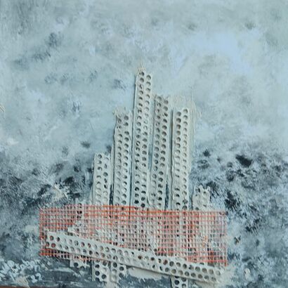 Grattacieli di periferia - A Paint Artwork by Fulvio Antonio  Pietrobon 