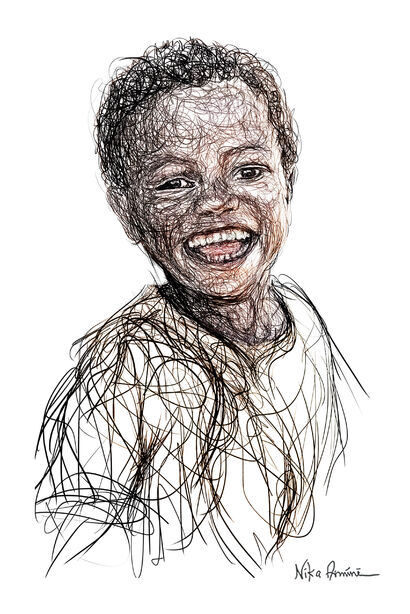 “ Kid” - A Paint Artwork by Nika Arminé