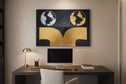 Two Worlds,One Truth - a Paintings Artwork by Andriana Art Poetry 