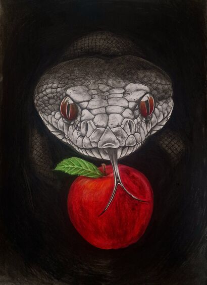 Temptation & Lies - a Paint Artowrk by Rebecca Fitzsimmons