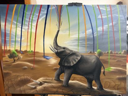 Il Cimitero - a Paint Artwork by Constantin Cătălin Anghel