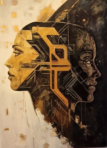 Split Signal - a Paint Artowrk by Nataliia V. Sakir 