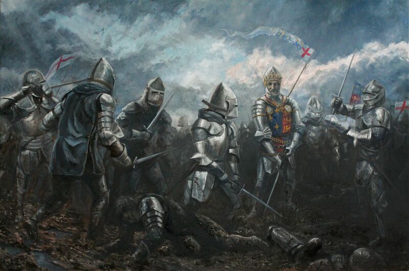 Battle of Agincourt - a Paint by Dmitry Yakhovsky