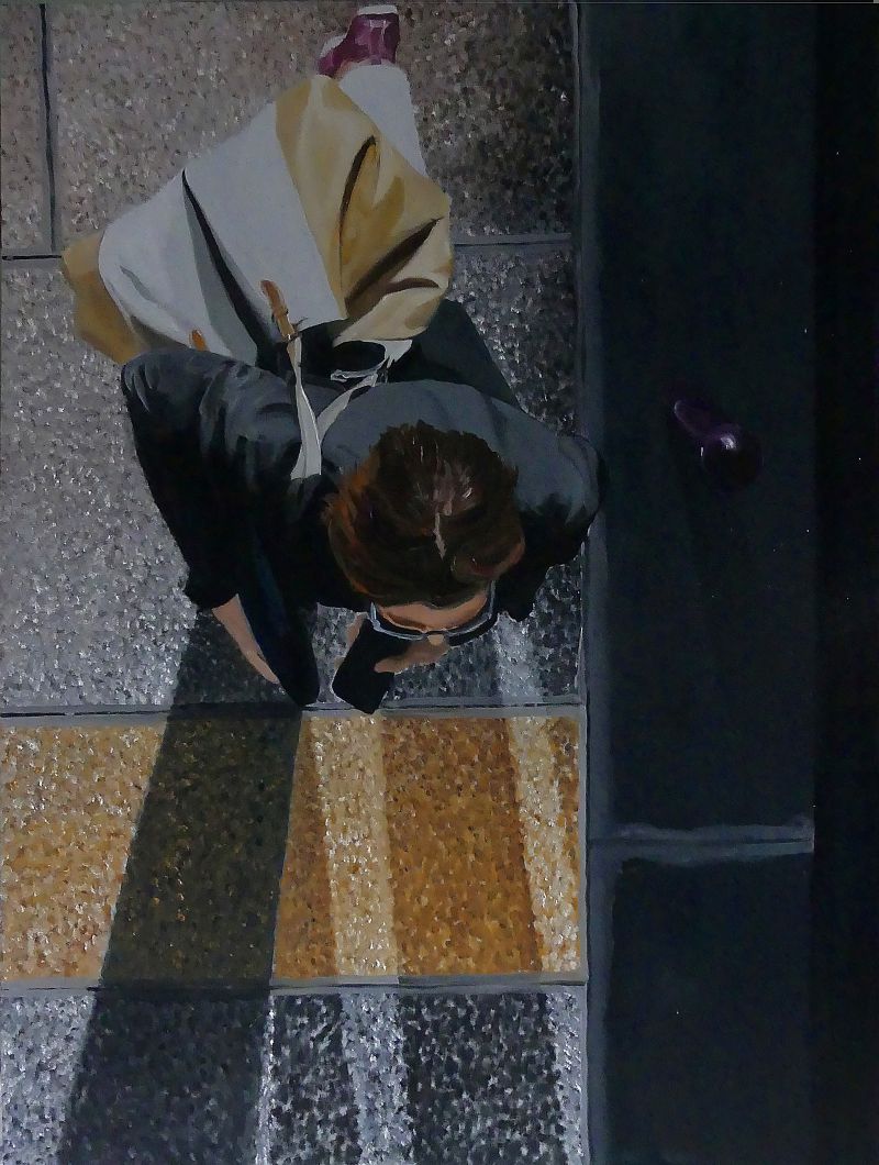 Parisian 7 - a Paintings by Belaubre Yves