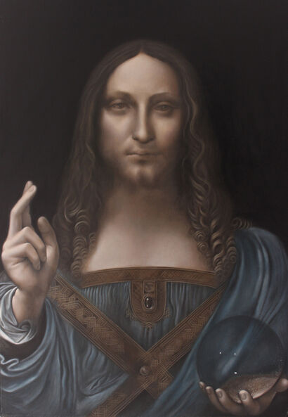 Salvator Mundi - A Paint Artwork by Monika Walter