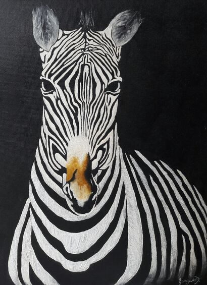 Viaggio in Africa - Zebra - A Paint Artwork by DANIELA GARGANO