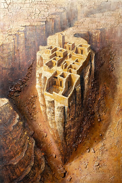 Rovine sul canyon - a Paint Artowrk by Jacopo Berlendis