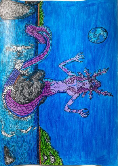Sirena Nocturna - a Paint Artowrk by NACHO