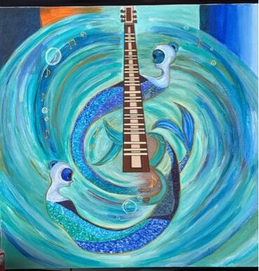 Harmony of Depth - a Paint Artowrk by Farzaneh Manzory Nian