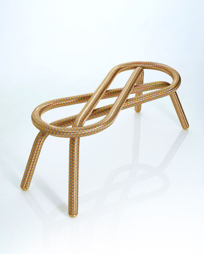 TWIST bench - KNOT collection - a Art Design Artowrk by POUJARDIEU Vincent