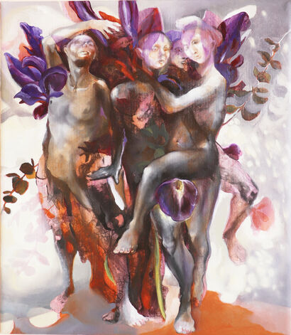 Bouquet (Fioritura #1) - A Paint Artwork by Olga  Lepri