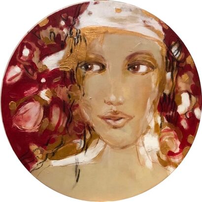 Dama de flores - A Paint Artwork by Anette Bundschuh