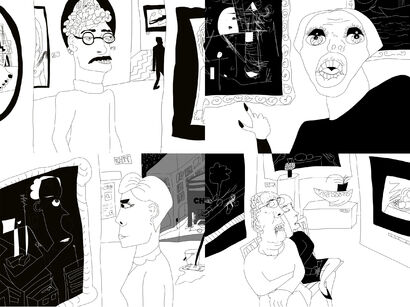 Art Critics - a Digital Graphics and Cartoon Artowrk by Jagoda Turk