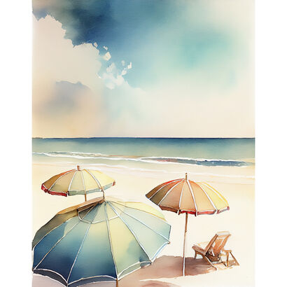 umbrella - a Digital Art Artowrk by Renate Wilkes