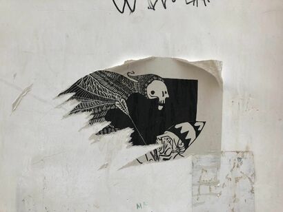 Il Trionfo della Morte - A Urban Art Artwork by Mbre Fats