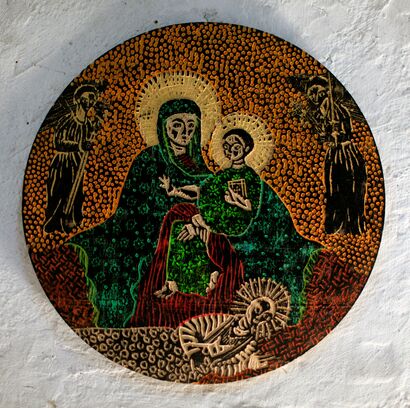 Saint Mary - A Paint Artwork by Leikun Nahusenay