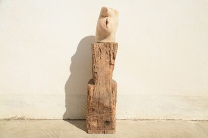 I - Legni di quercia e ciliegio - 2018 - a Sculpture & Installation Artowrk by Francesco Angelo Brero