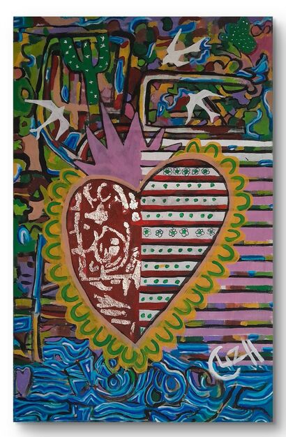 HEART OF THE DESERT - a Paint Artowrk by ARTCOVIA 