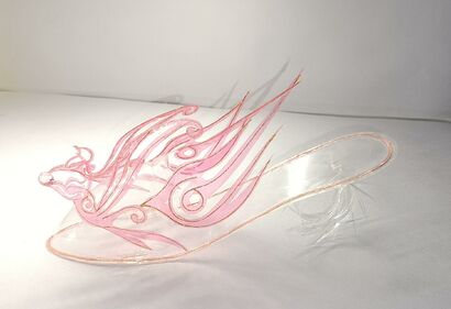 The divine bird crystal shoes - a Art Design Artowrk by Q+