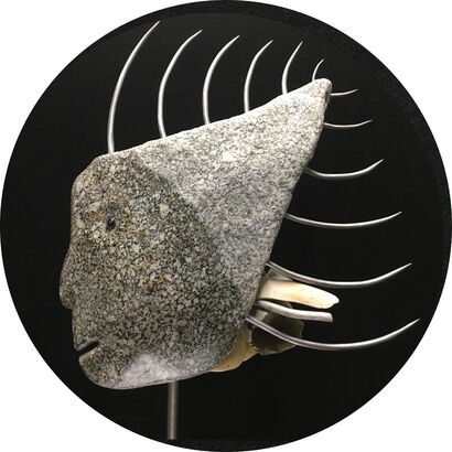 Stone Death Fish - a Sculpture & Installation Artowrk by Luigi Pirastu