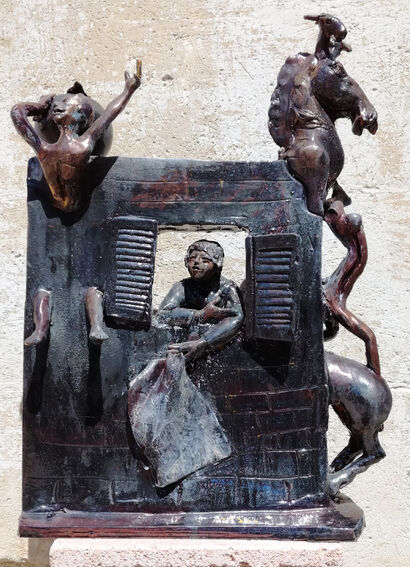Everything screams salvation - a Sculpture & Installation Artowrk by Nisio Lopergolo