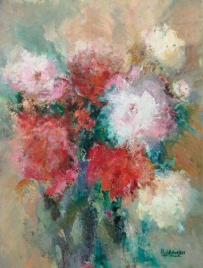 Bouquet de Fleurs Abstrait - a Paint Artowrk by malynovska