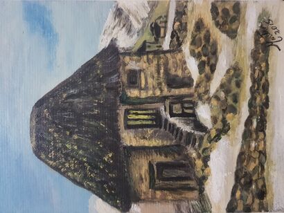 Casa Asturiana - a Paint Artowrk by Martha Rojas