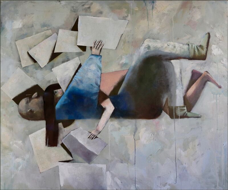 Morning Newspapers - a Paint by Alexandra  Shadrina 