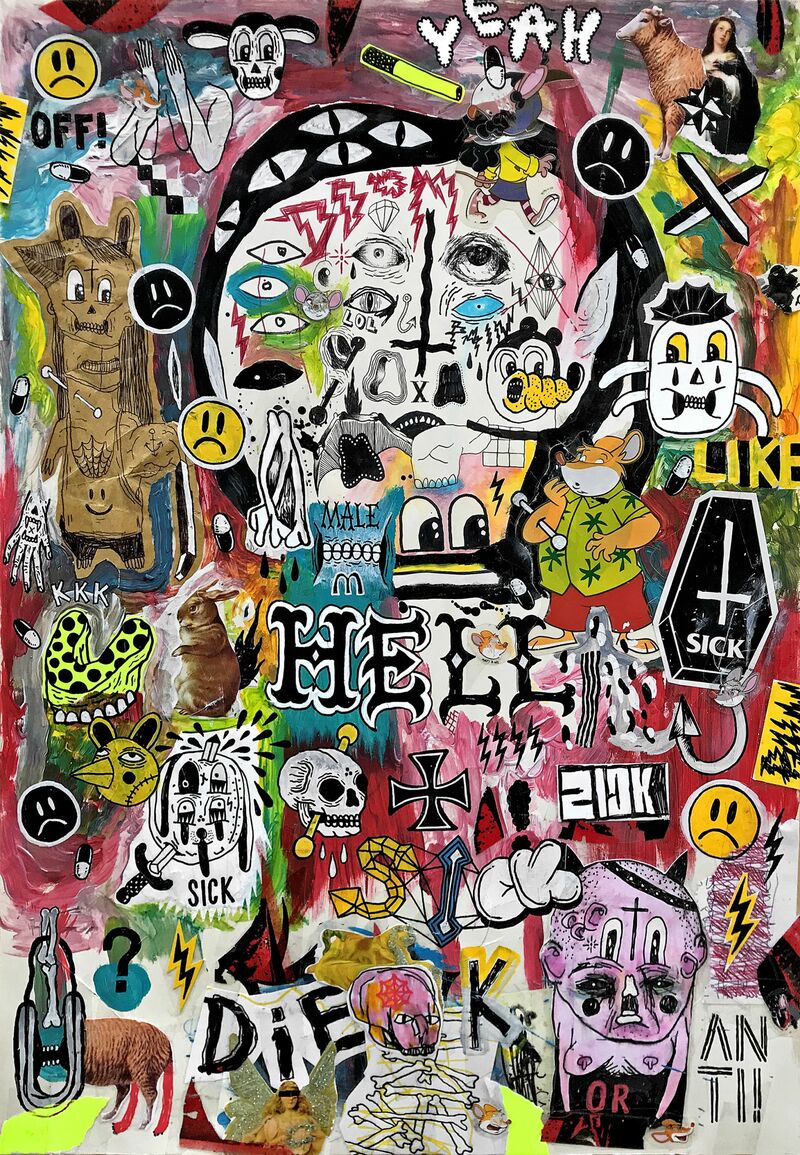 Pre Death Thoughts - a Paint by Michele Guidarini