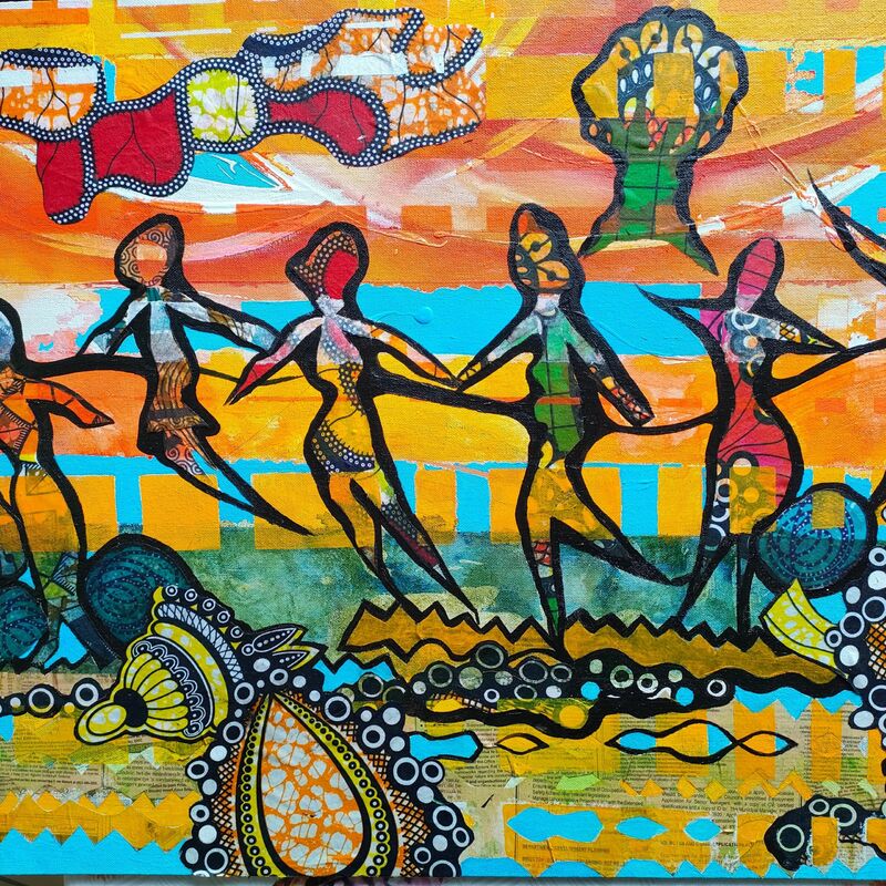 Woman of Uganda - a Paint by Jeanine