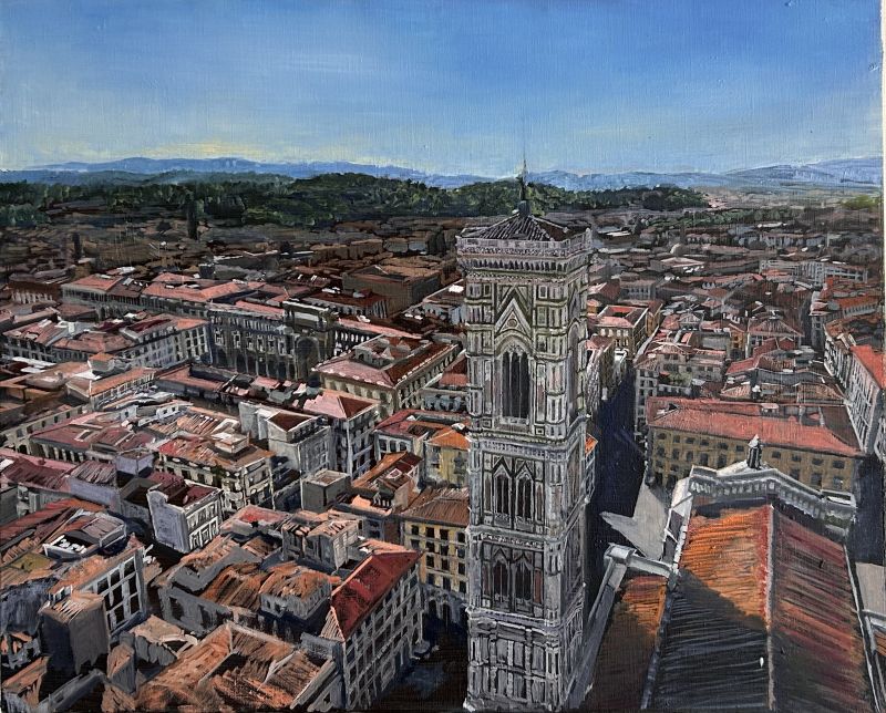 Florence.5 - a Paintings by Daisuke Kurokawa
