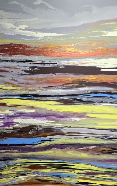 Stream of Consciousness : Resilient Scar - a Paint Artowrk by Diko