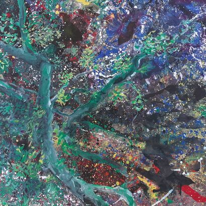 Pine tree - A Paint Artwork by Arun Ji