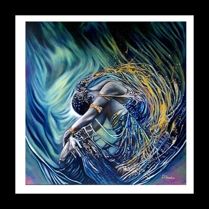Catching Water I - A Paint Artwork by Sonja Pellender