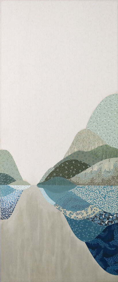 oceans of mountain 02 - a Paint Artowrk by fiona LAI