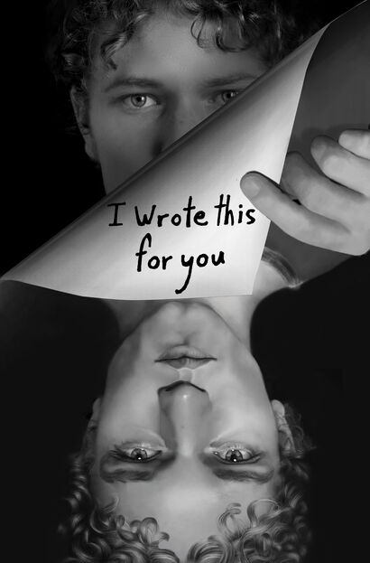 I Wrote This For You - a Digital Graphics and Cartoon Artowrk by Marsida Gavoci