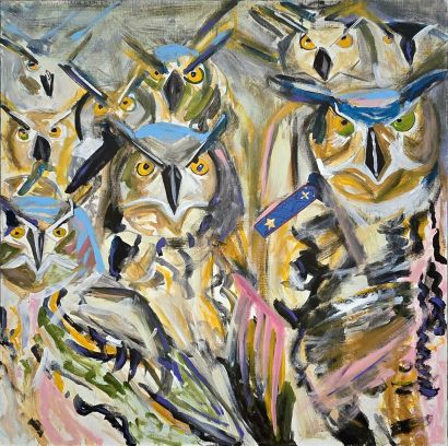 The Flight squad - a Paintings Artwork by Andr Kart