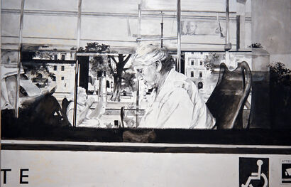 Carried away by the book - a Paint Artowrk by Federica Ramani