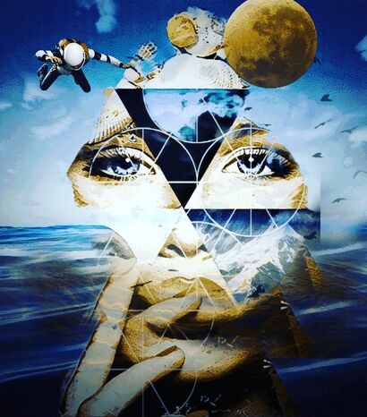 Cosmic Divergence  - a Paint Artowrk by Milisa Miner