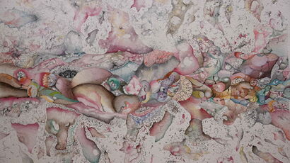 disgregazione centrale - a Paint Artowrk by Gianfranco Scassi