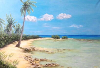 Fakarawa Atoll  - Polinesia francese - A Paint Artwork by DANIELA GARGANO